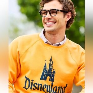 Disneyland Vault Collection 70th Anniversary Orange Crewneck Sweater